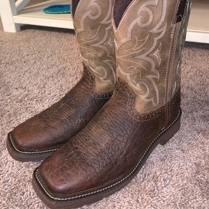 Justin Cowboy Work Boots